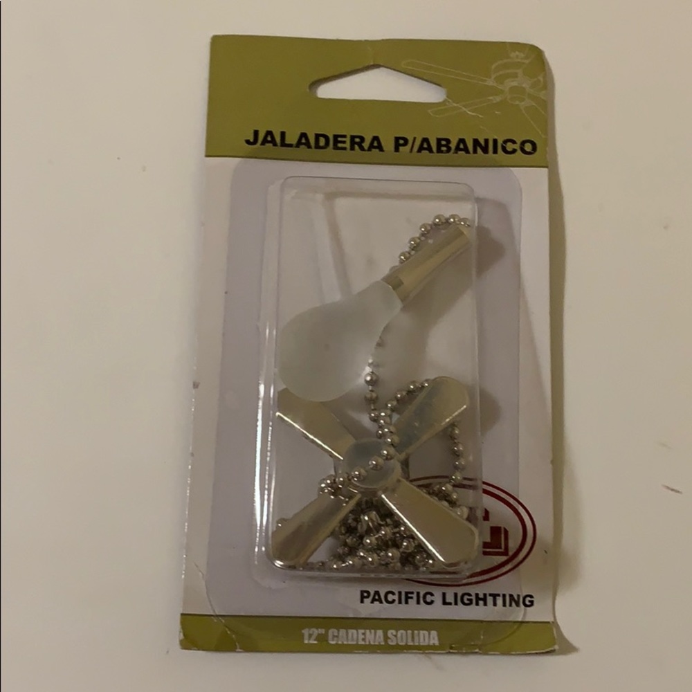 Light and fan pull chain set